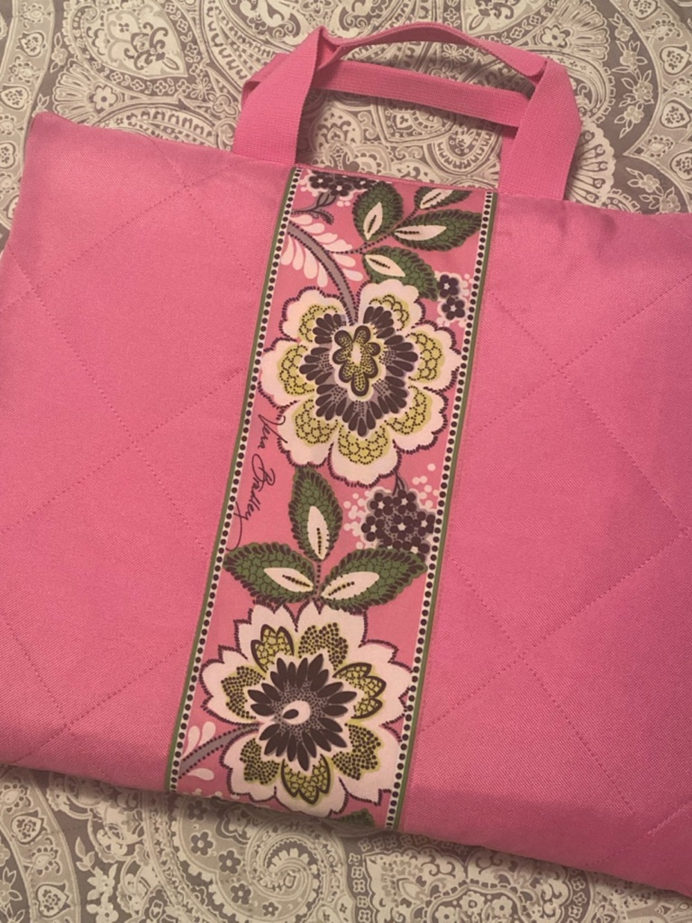 Vera Bradley Beach Blanket Pink Picnic Basket